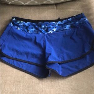 Lululemon royal blue speed shorts  8